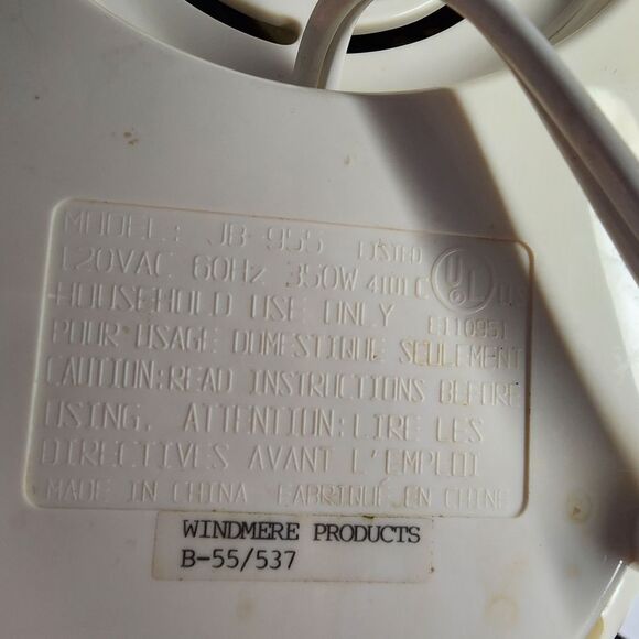 Windmere 14 Speed Blender White Plastic Canister 5.5 Cup Pitcher - Picture 6 of 6